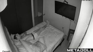 An ordinary day of a couple who love each other, bedroom video
