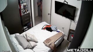 An ordinary day of a couple who love each other, bedroom video