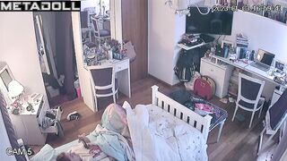 Her clit was pleased after lessons - solo bedroom tape