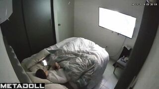 Babe won't tell anyone what she was doing under the blanket