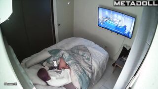 Babe won't tell anyone what she was doing under the blanket