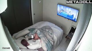 Babe won't tell anyone what she was doing under the blanket