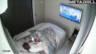 Babe won't tell anyone what she was doing under the blanket