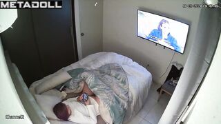 Babe won't tell anyone what she was doing under the blanket