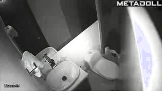 She did all her dirty things in the toilet and went to work