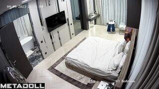 Blonde climbed under the blanket with him to fuck