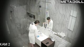 Beauty enjoys spending hours in the shower, solo video