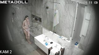 Beauty enjoys spending hours in the shower, solo video