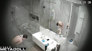 Beauty enjoys spending hours in the shower, solo video