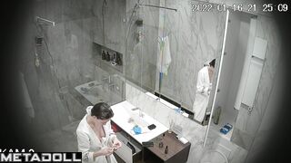 Beauty enjoys spending hours in the shower, solo video