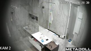 Beauty enjoys spending hours in the shower, solo video