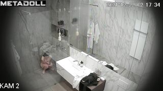 Shower is a true pleasure for her - bathroom spy cam