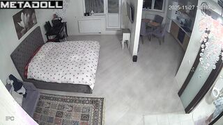 Doggystyle on the bed and in the armchair, spy cam
