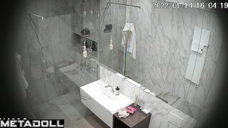 Now this bathroom doesn't belong only to her, spy cam