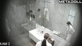 Now this bathroom doesn't belong only to her, spy cam