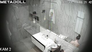 Now this bathroom doesn't belong only to her, spy cam
