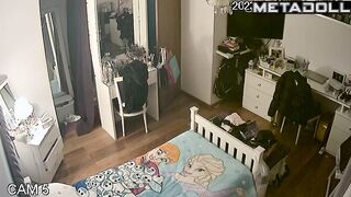 Something interesting happened under her blanket, solo