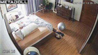Her wet pussy is rubbing against the pillow right now