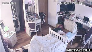 She is obsessed with masturbation, hidden bedroom camera