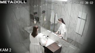 They washed themselves in turns before going to work