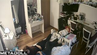 Teens enjoying each other kissing on the bed, look