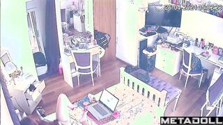 Babe suddenly became aroused while calling her besties
