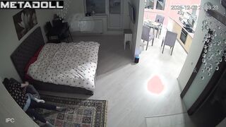 Pervert recently installed a hidden camera in their bedroom