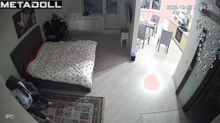 Pervert recently installed a hidden camera in their bedroom