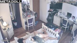 Slim young guy teasing his chubby girlfriend's clit