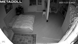 Young people having fun in the bed and on the counter