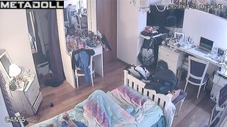 Hard porn makes her horny and she masturbates all day