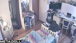 Hard porn makes her horny and she masturbates all day