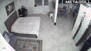 Hot oral sex after work - bedroom hidden camera, look