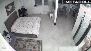 Hot oral sex after work - bedroom hidden camera, look