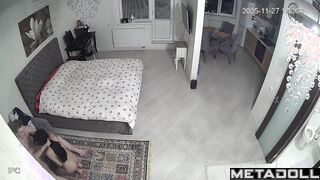 Hot oral sex after work - bedroom hidden camera, look