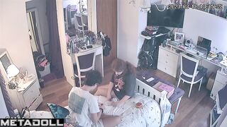 Guy put his head under her shirt and started licking sweet nipples