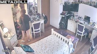 Guy put his head under her shirt and started licking sweet nipples
