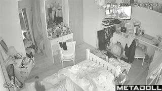 Young lady masturbating in underwear - bedroom cam