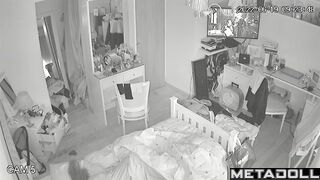 Young lady masturbating in underwear - bedroom cam