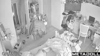 Nothing new, she's masturbating as usual, spy camera