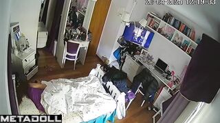 Hidden lenses documented her solo masturbation, look
