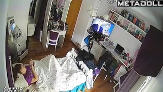 Hidden lenses documented her solo masturbation, look