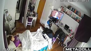 Hidden lenses documented her solo masturbation, look
