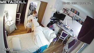 Just her morning routine and nothing more, spy cam