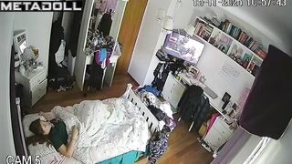 Her solo masturbation was captured by concealed devices