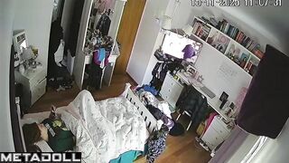 Her solo masturbation was captured by concealed devices