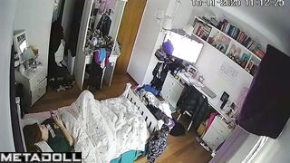 Her solo masturbation was captured by concealed devices