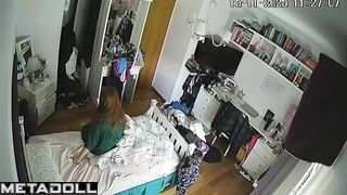 Her solo masturbation was captured by concealed devices