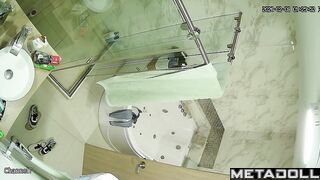 Cameras followed her naked private routines every day