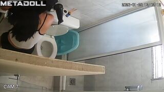 Her bathroom has been monitored by invisible surveillance systems